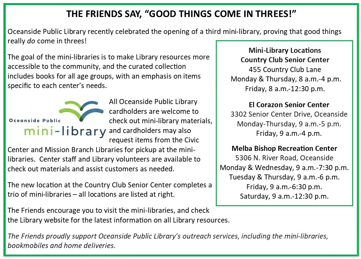 Friends of the Oceanside Public Library